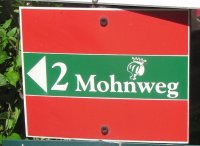 Schild Mohnweg