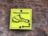 Schild Schusterpfad Hauenstein, Pfalz