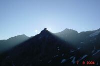 Berge im Gegenlicht