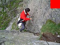 Abstieg am Klettersteig