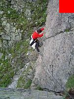 Abstieg am Klettersteig