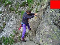 Abstieg am Klettersteig