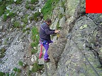 Abstieg am Klettersteig