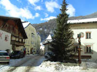 der kleine Marktplatz in Burgeis