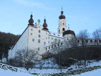 Blick auf das Kloster Marienberg