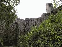 Hardenburg, Reste der Burgmauern, von aussen