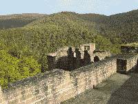 Hardenburg, Blick ueber die Landschaft